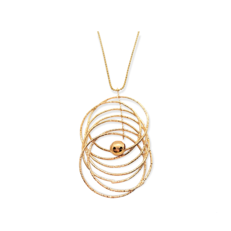 NECKLACE GOLD WITH 6CIRCLES2